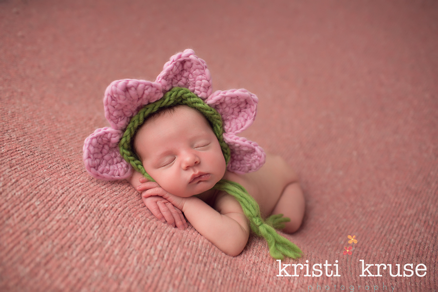 Newborn flower hat